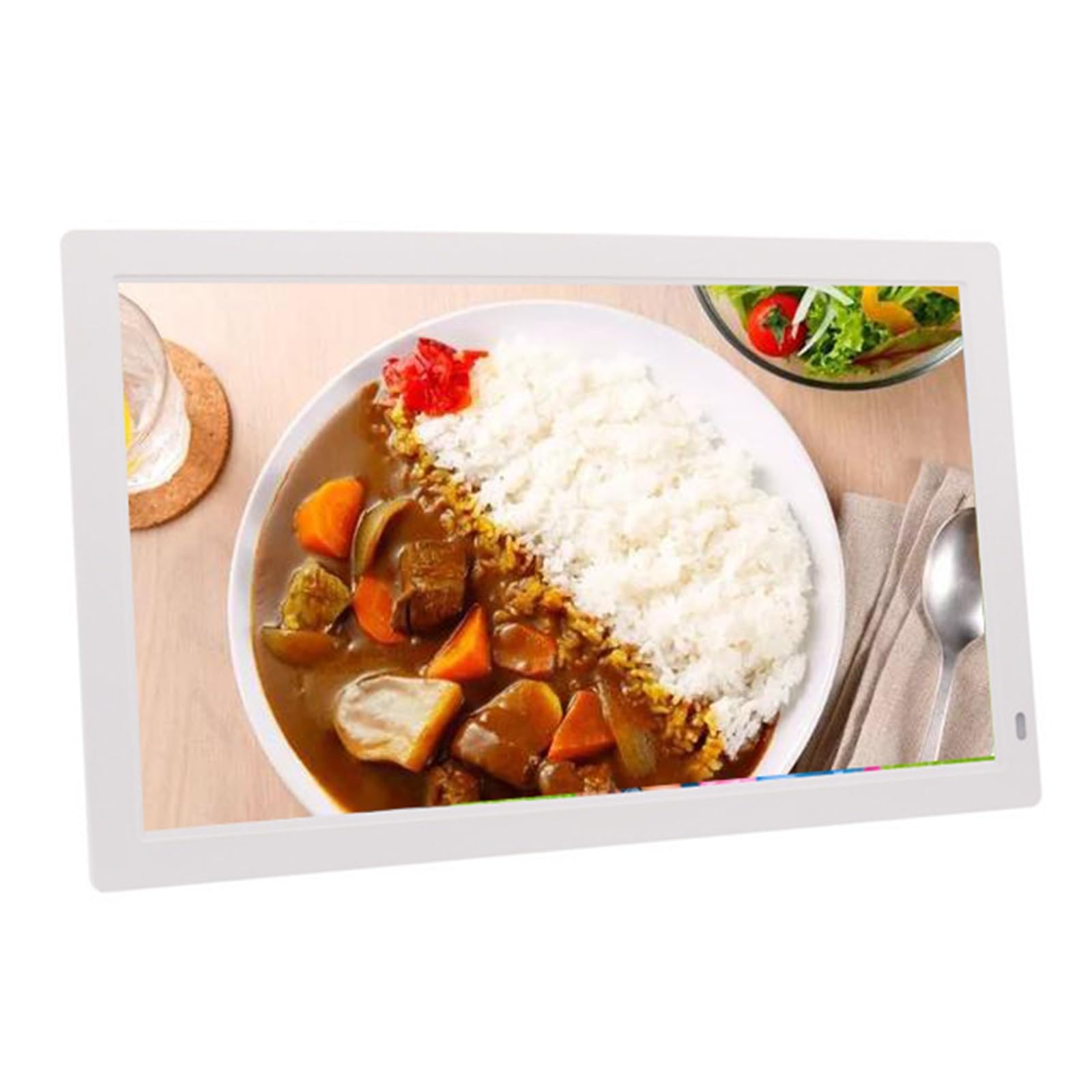 MYUYEE 10-Inch Hd Digital Photo Frame With Ips Display - Electronic Photo Album (White)