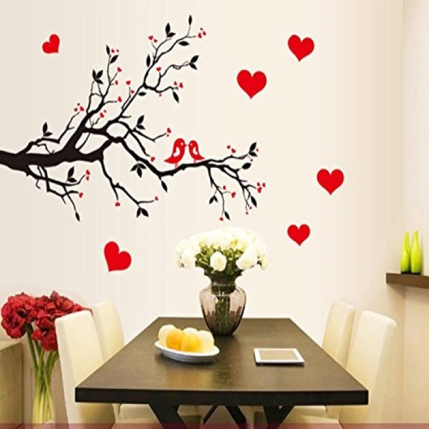 JAAMSO ROYALS Multicolour Flowers Botanical & Birds PVC Vinyl Self Adhesive Home décor Wall Sticker 0.03 x 33.46 x 23.62 Inches (B07MW7P3RF) Amazon Price History, Amazon Price Tracker