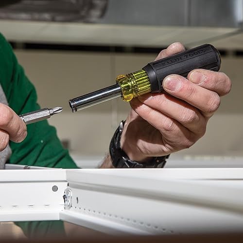 Miniatura 18 de Klein Tools 80045 Kit de herramientas de destornillador y tuerca para destornillador, incluye magnético 11 en 1, destornilladores multipuntas