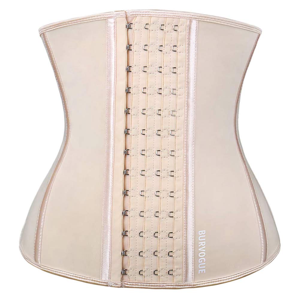 Women's Waist Trainer 9-25 Steel Boned Latex Workout Corset