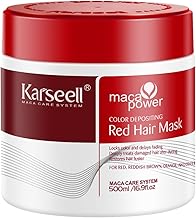 Karseell Color Depositing Red Hair Mask Color Boosting Conditioner, Hydrates and Enhances Red Tones for Color-Treated Hair 500ml 16.9floz