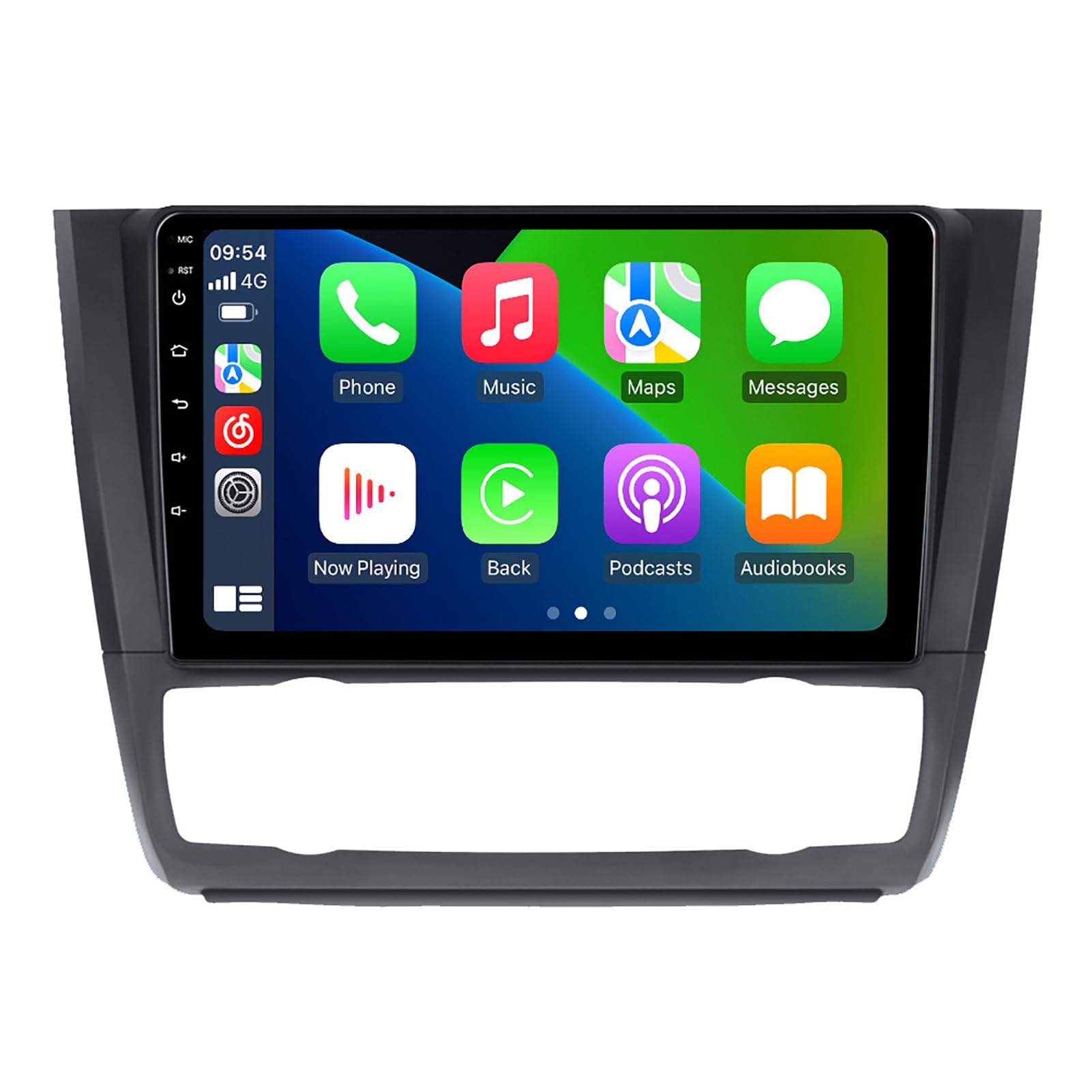 Navegación GPS para BMW 2004-2011 con pantalla táctil HD de 9 pulgadas y conexión telefónica