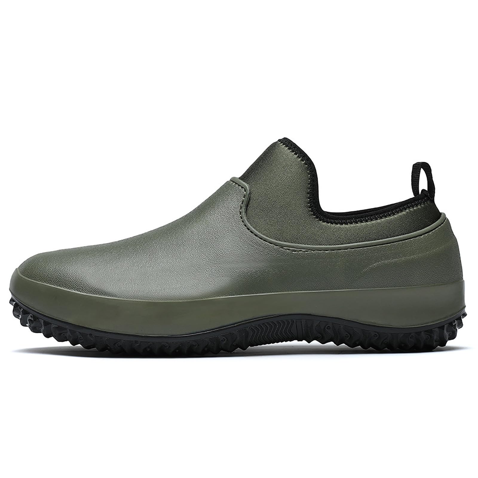 Generico Stivali Da Lavoro Uomo -Scarpe da pioggia EVA Antiscivolo Lavoro Cucina Auto Basse Calzature Impermeabili Leggere Traspiranti Outdoor