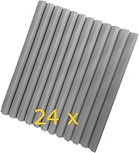 workingHOUSE 24 x Green Fence Strip Mounting Strips 19cm Wide Light Grey