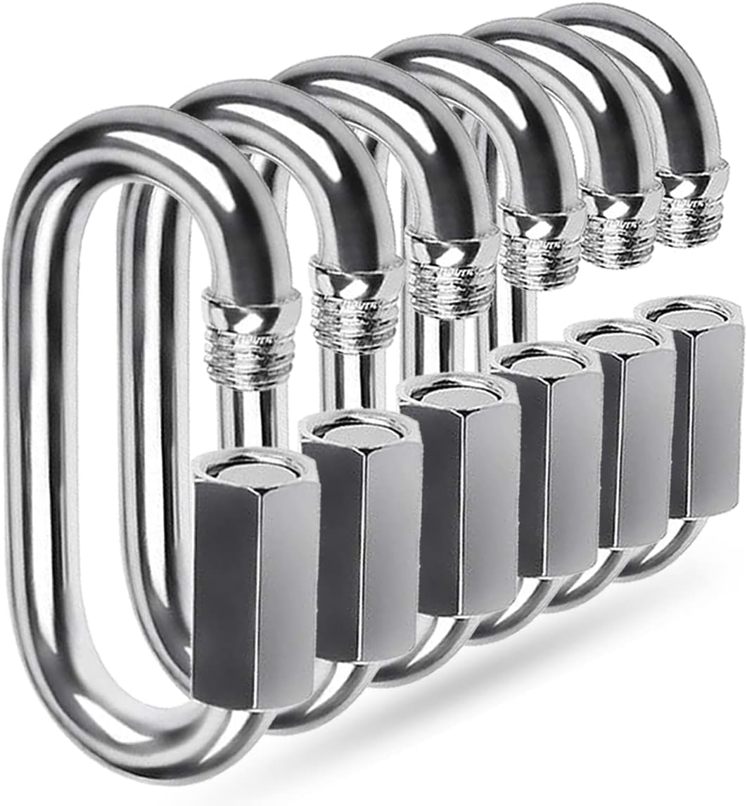 Quick Link, Ekunbuy 304 Stainless Steel Heavy Duty Clips Chain Connector Repair Link Buckle for Swing Outdoor Camping