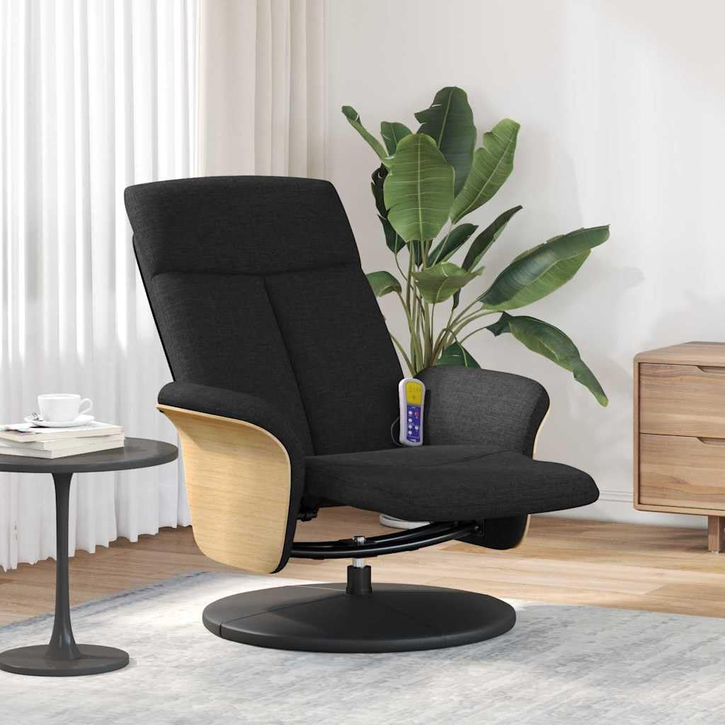 Fauteuil de massage Shiatsu et relaxation avec dossier inclinable et repose-pieds