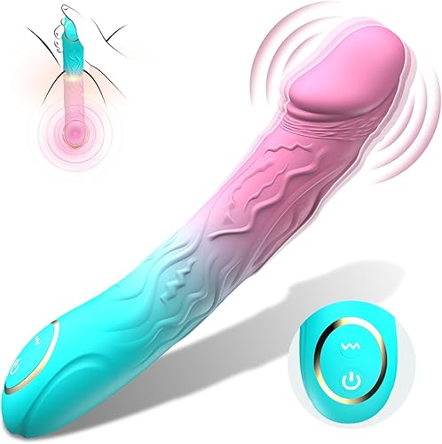 Vibrador para mujeres, juguetes sexuales para adultos, consolador realista de 8 pulgadas con 10 vibraciones para mujeres, estimulación del clítoris