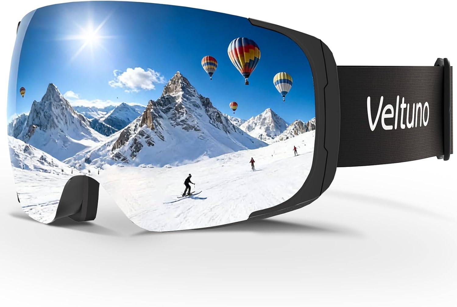 Ski Goggles for Men Women Adult & Youth, OTG Snowboard Goggles Anti Fog, Snow Goggles UV Protection Wide Vision