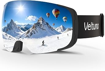 Ski Goggles for Men Women Adult & Youth, OTG Snowboard Goggles Anti Fog, Snow Goggles UV Protection Wide Vision