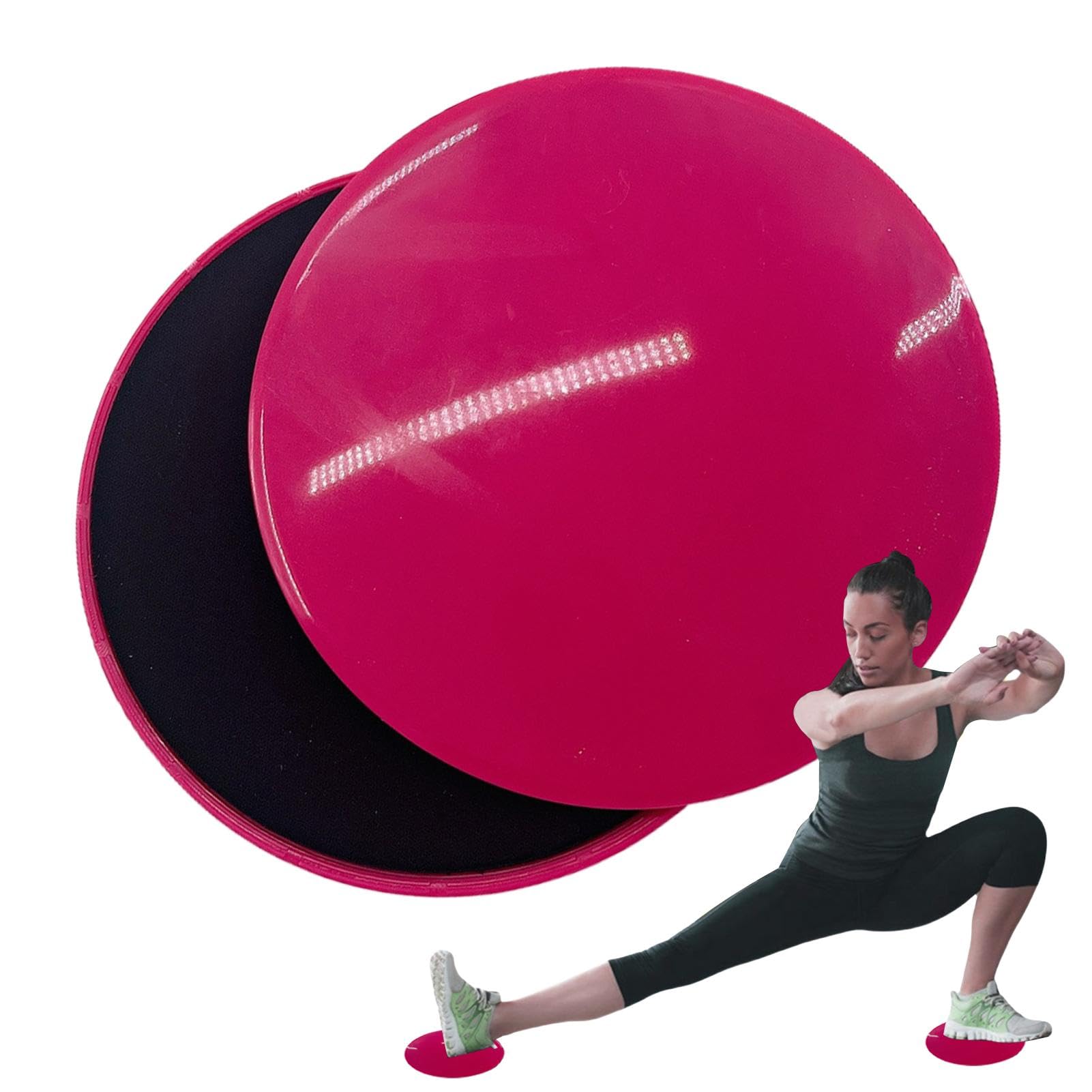 Dischi di scioglimento del fitness, disco di cursori di allenamento,2x cuscinetti scorrevoli in palestra a due lati | Cuscino di yoga anti-statico, strumenti di esercizi a casa per allenamenti addomin