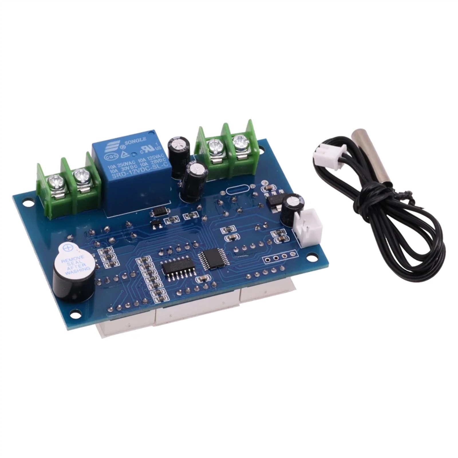 W1401 DC 12V 10A Digitalanzeige Thermostat Temperaturregler Thermostatregler mit NTC-Sensorrelais 220V