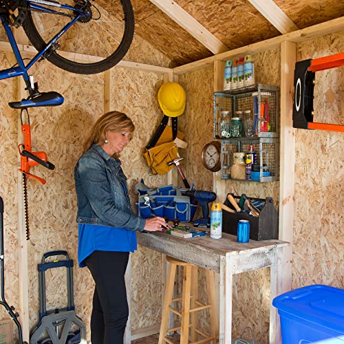 Handy Home Products 19532-7 Beachwood 8X12 Do-It-Yourself Wooden Storage Shed Tan thumb #7