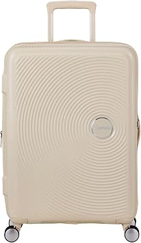 American Tourister Soundbox Spinner 67/24 TSA EXP Trolley Coconut Sand Cream
