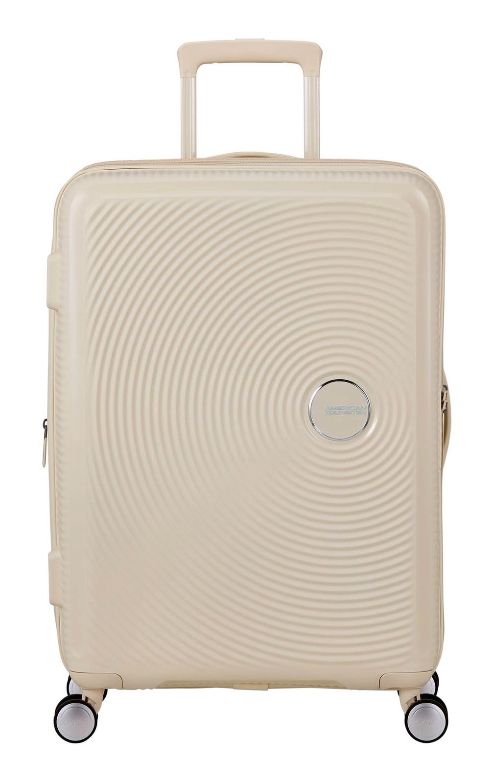 American Tourister carrello Soundbox Spinner 67/24 TSA EXP Trolley Coconut Sand avorio