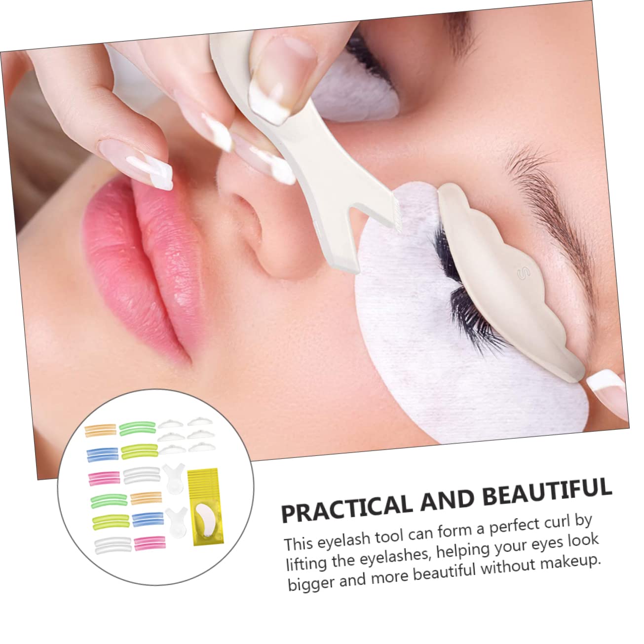 FRCOLOR 3juegos Almohadillas De Para Rizado De Pestañas Kit De Perming y Grafting De Rainbow Sunflower De Para Extensiones y Cuidado De Pestañas