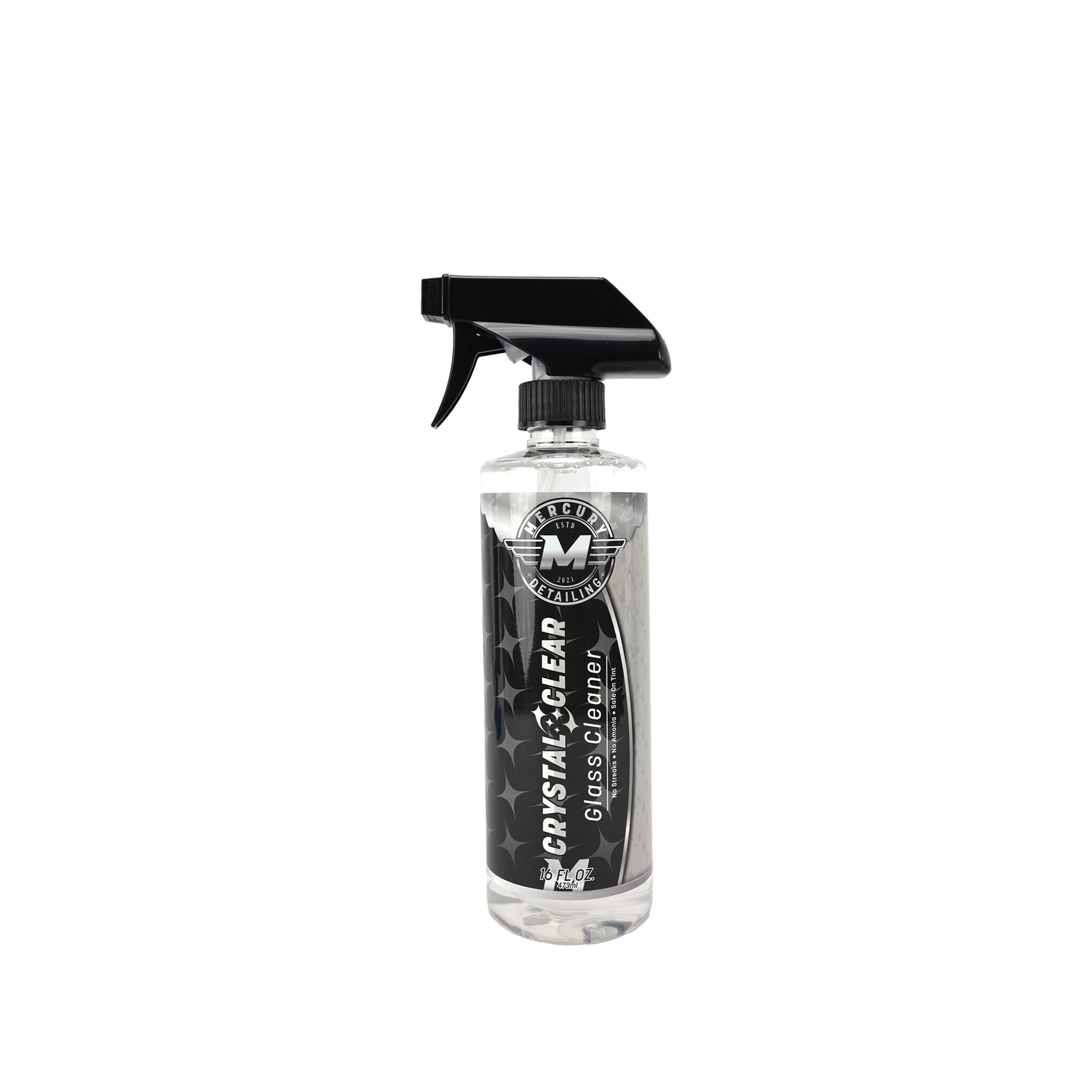 Crystal Clear Glass Automotive Cleaner 16 oz. | Safe on Window Tint | No Streaks | Alcohol Based | No Ammonia | Ready to Use