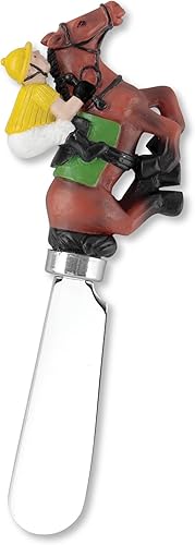 Miniatura 6 de Supreme Housewares Derby - Esparcidores de queso, mangos de resina pintados a mano con cuchillas de acero inoxidable para untar queso crema,