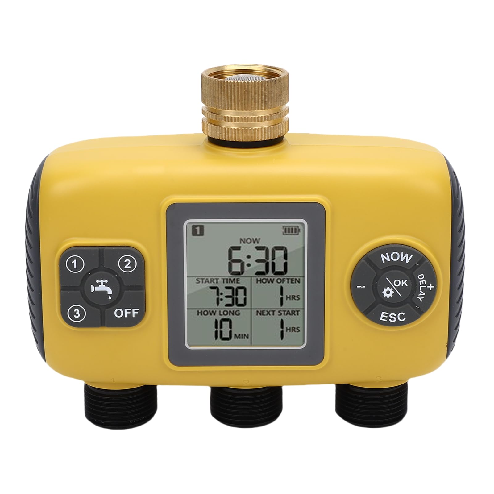 Fdit Programmatore Irrigazione 3 Zone, Timer Irrigazione con Ingresso in