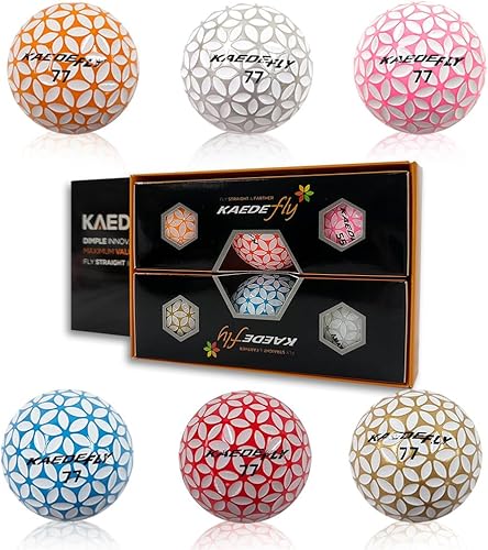 Miniatura 6 de Pelotas de golf de distancia (media docena) 2 tonos de colores 6 bolas