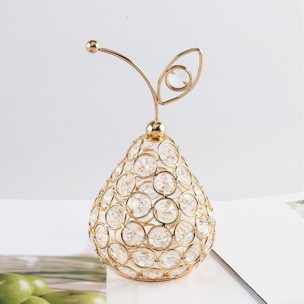 Ornamento Decorativo A Forma Di Ananas In Cristallo E Metallo, Colore Argento, Dimensioni 15 X 9,6 Cm, Peso 260 G. Perfetto Per Decorare Casa, Mensole, Tavoli, O Come Regalo Elegante. - 3