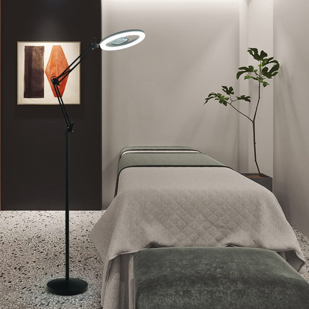 Lampe industrielle LED à spectre complet et loupe avec bras pivotant