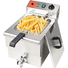 Valgus 1750W Stainless Steel Electric Deep Fryer 12L