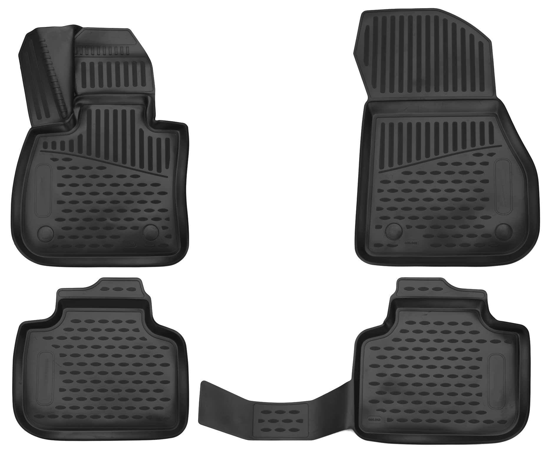 Kofferraumwanne & Fußmatten im Set passend für BMW X1 F48 Bj 06/2015- | TPE-Material, erhöhter Rand, wasserdicht, rutschhemmend, pflegeleicht, UV- & witterungsbeständig