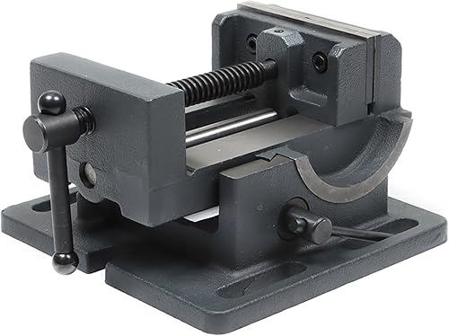 Miniatura 3 de Prensa de taladro industrial de sobremesa de 4 pulgadas con tornillo de banco resistente en ángulo para mecanizado de máquinas herramienta