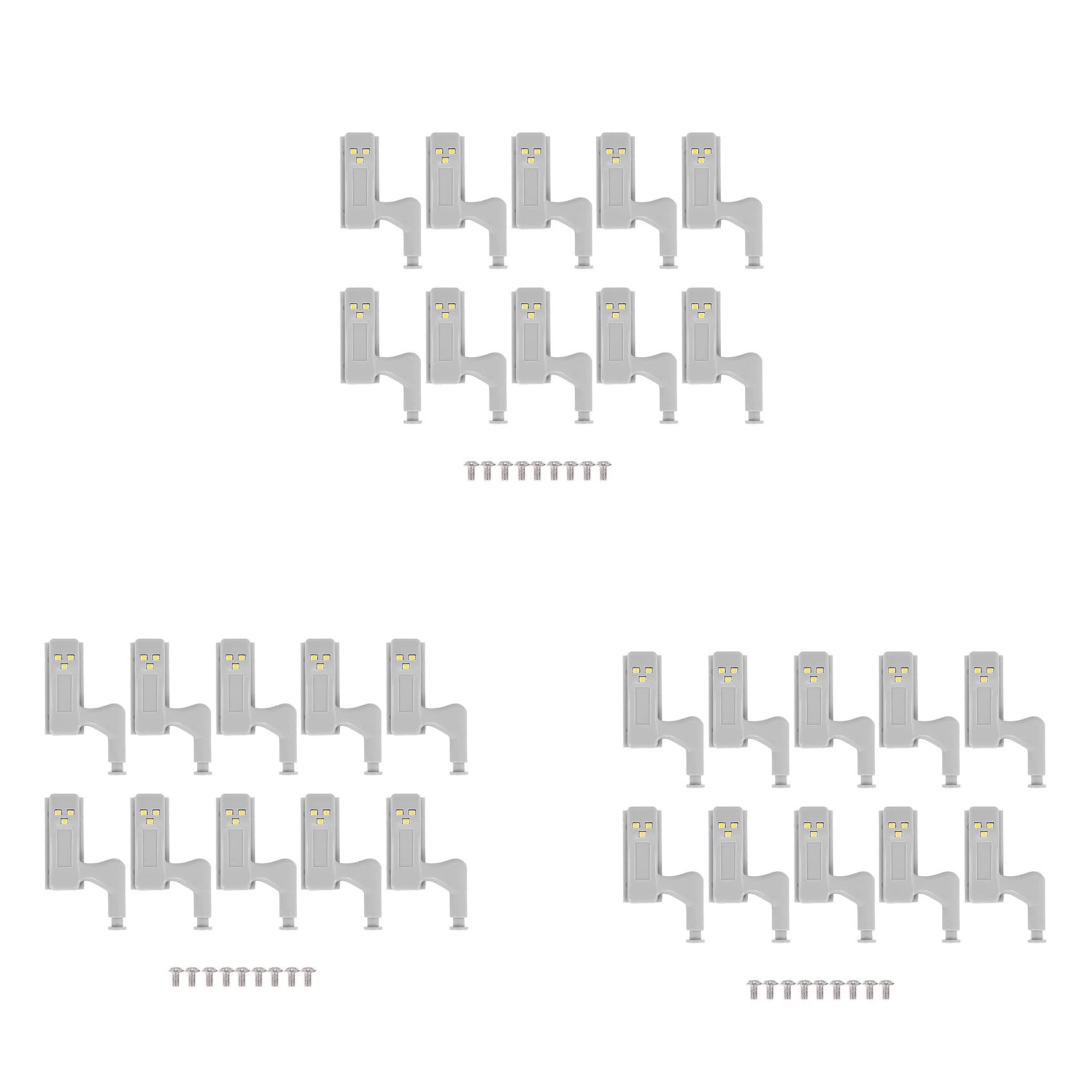 Hndhbfgrt Warm White 30Pcs Cabinet Cupboard Wardrobe Led Hinge Light Lamp
