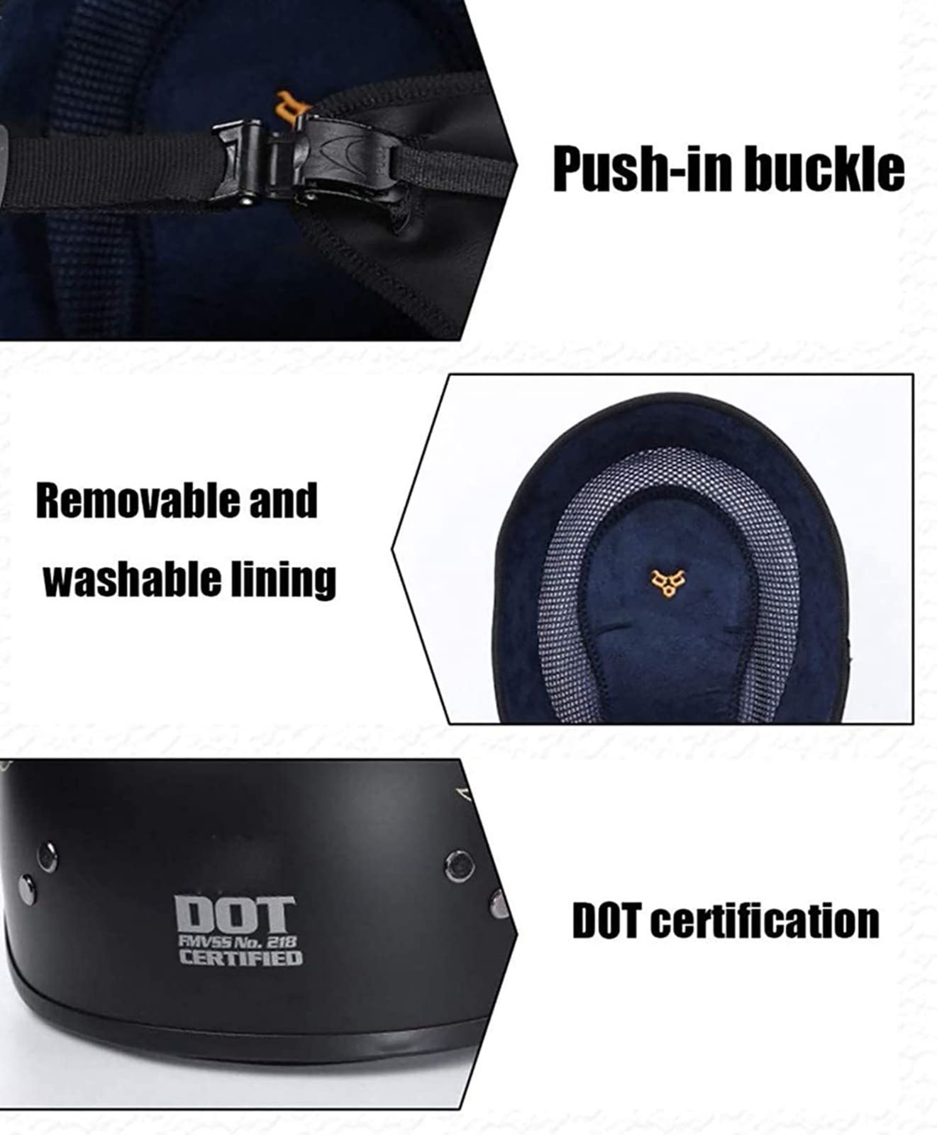 Retro Motor Half Helmen Brain-Cap Koolstofvezel ECE
