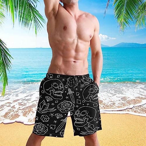 visesunny Cool Men's Novelty Beach Shorts Quick Dry Swimwear Sports Running Swim Board Shorts Bathing Suits Multicolor3