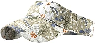 Goosuny Sun Visor Hat Adjustable Unisex Visor Hats Baseball Cap Tennis Cap Running Visors for Women Men Visor Sport Athletic Visor Hat Outdoor Sports Beach Hat Printed Summer Hat Quick Drying Cap