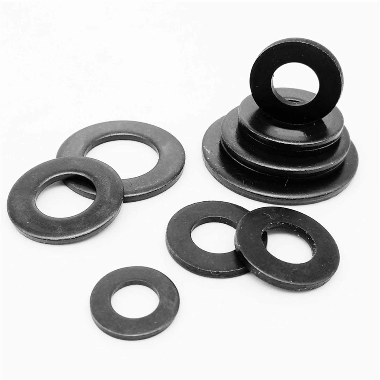Kit Rondelle Piatte Metriche In Acciaio Carbonio – M2 M3 M4 M5 M6 M8 M10 M12... Scegli Le Misure! - Foto 4