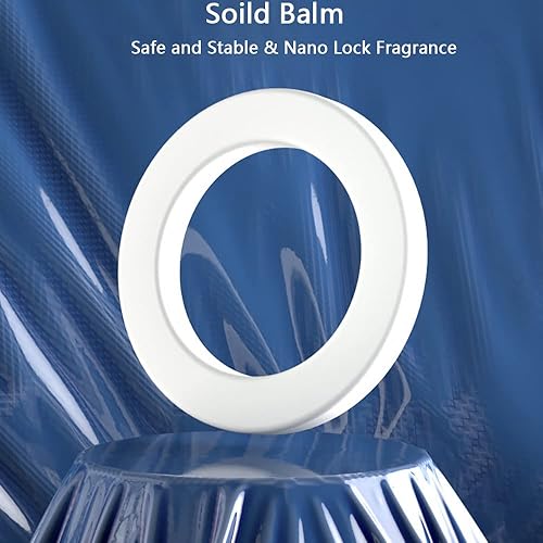 Miniatura 2 de Riloer Ambientador para automóvil, accesorio giratorio de energía solar para decoración de interiores, asiento de perfume para automóvil, luz