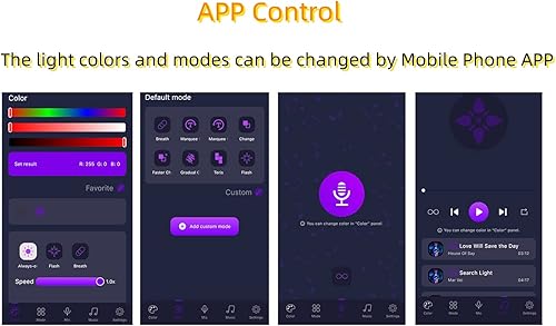 Miniatura 3 de Mochila con luz LED, bolsa brillante para fiesta de música rave, fiesta de Navidad, Halloween, bolsa con cordón intermitente unisex, multicolor,