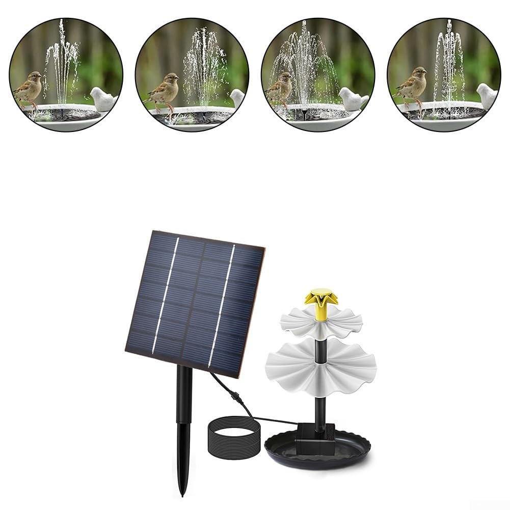 Fontaine solaire d'extérieur 2 W pour oiseaux
