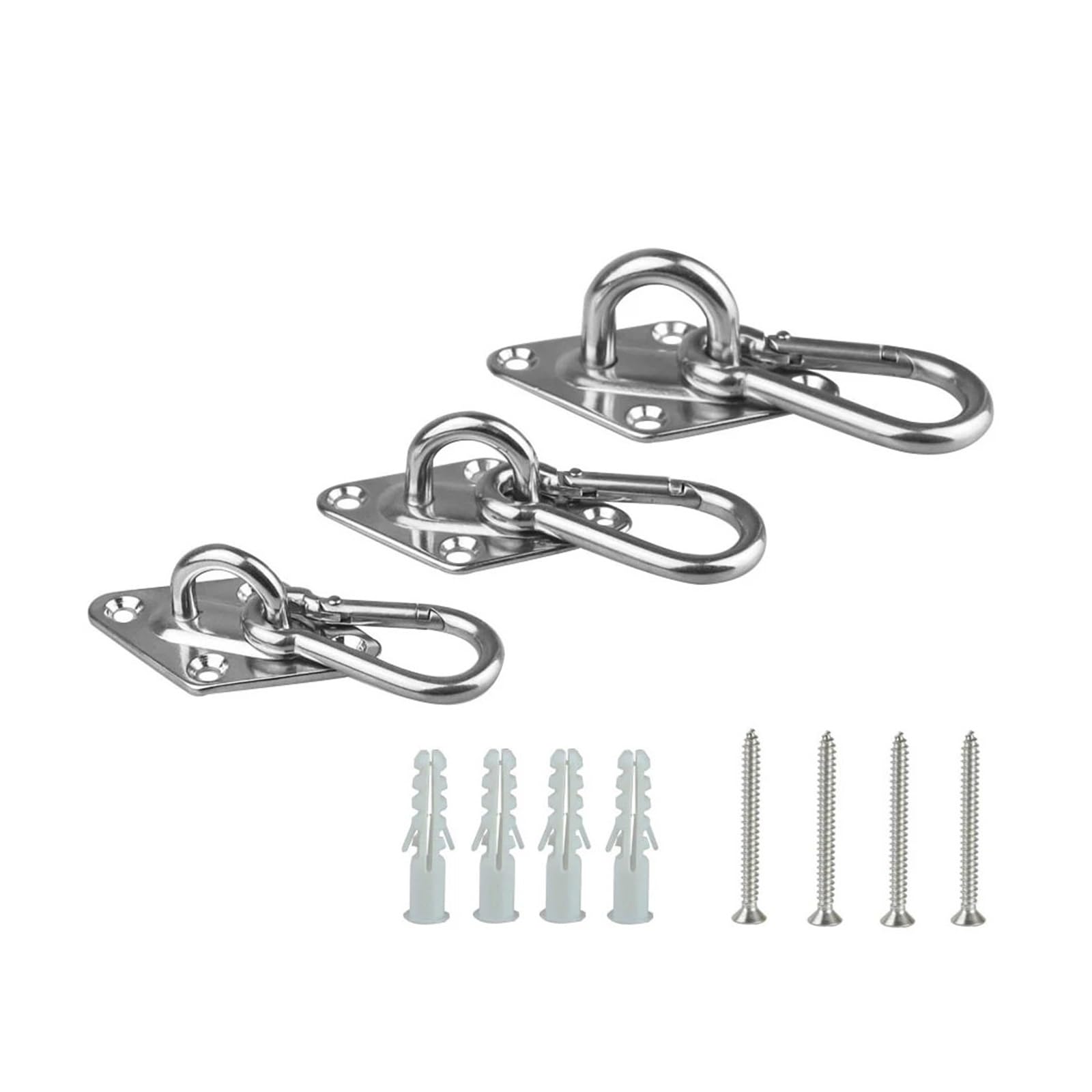 Schaukelhaken für Yoga 2 Sets Robustes Hängematten-Aufhängeset, Wand-/Deckenhaken for Baumschaukel, Seil, Hängematte, Stuhl, Yoga, Hardware-Set, Aufhängehaken für Yoga, Gym(M6)