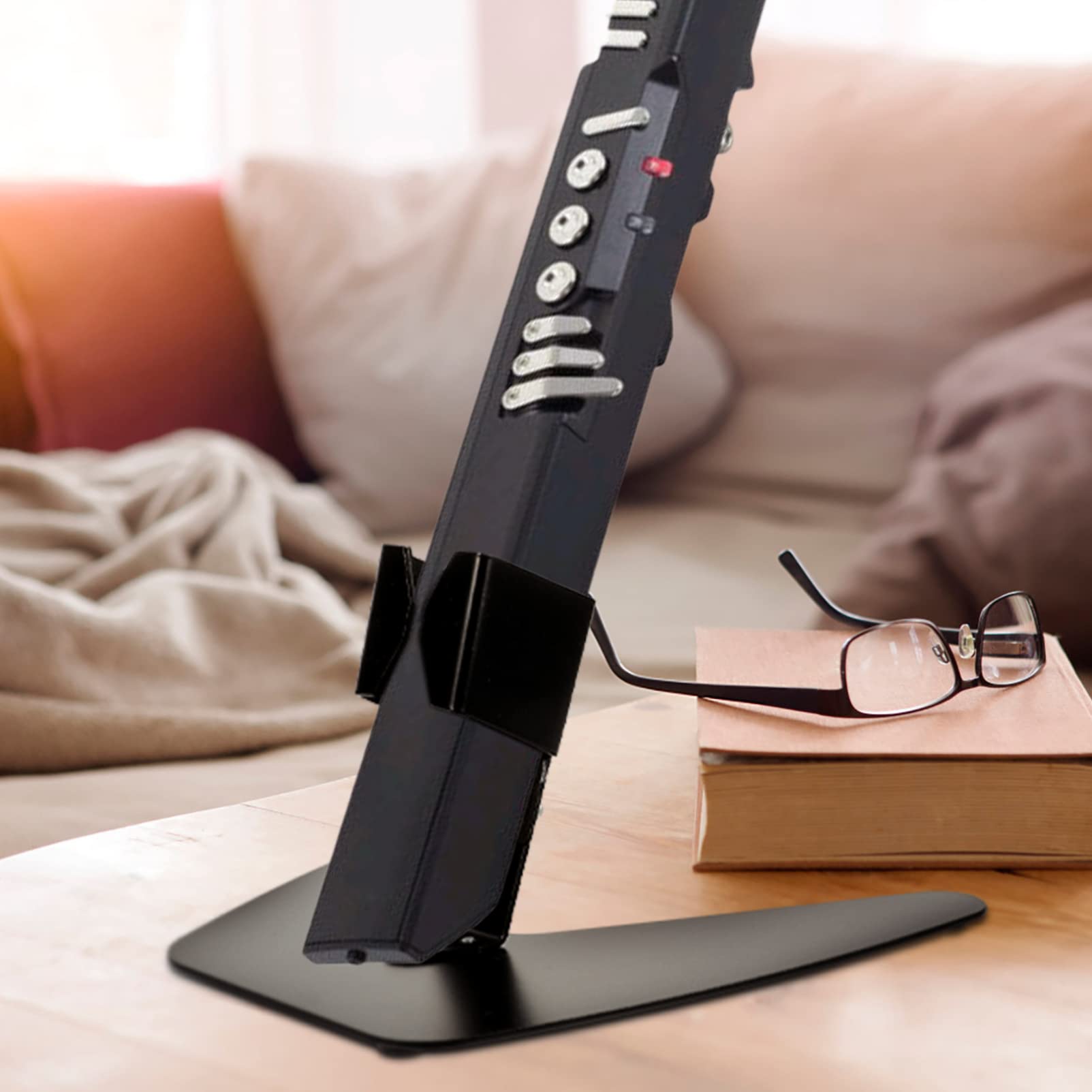 SUPVOX Soporte Bordes Suaves y Diseño Delicado de Hierro Negro para Instrumentos de Viento Digitales Adecuado para Almacenamiento y Uso Hogar