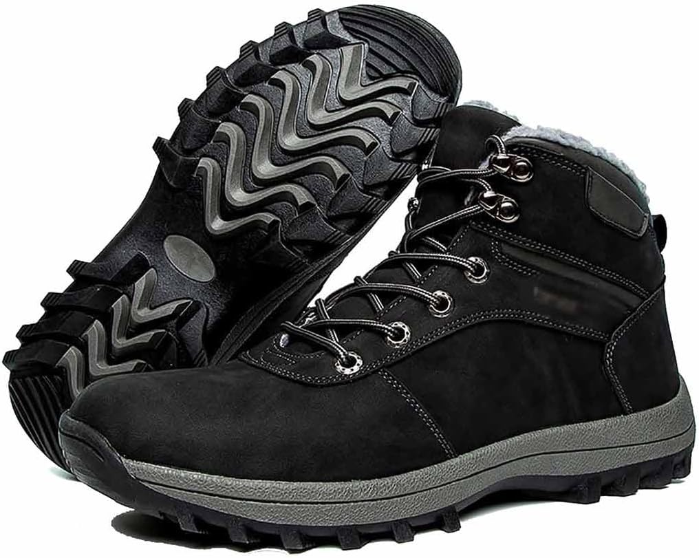 CLSQLXYJZC Military Tactical Boots for Men, Men's Waterproof Hiking Boots Outdoor Lightweight Work Boots Durable Leather Work Utility Outdoor Assault Boots