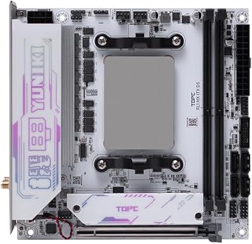NAS AMD Ryzen 7 7745HX 2xNVMe 4xSATA3.0 1x PCIEx16 2xDDR5 /Gaming 2.5G LAN/USB 3.2 Gen 1 17x17 Gaming ITX Mainboard HDMI/DP/Type-C Triple Display/WiFi 6E-BT 5.3/ Mini ITX MotherboardWhite