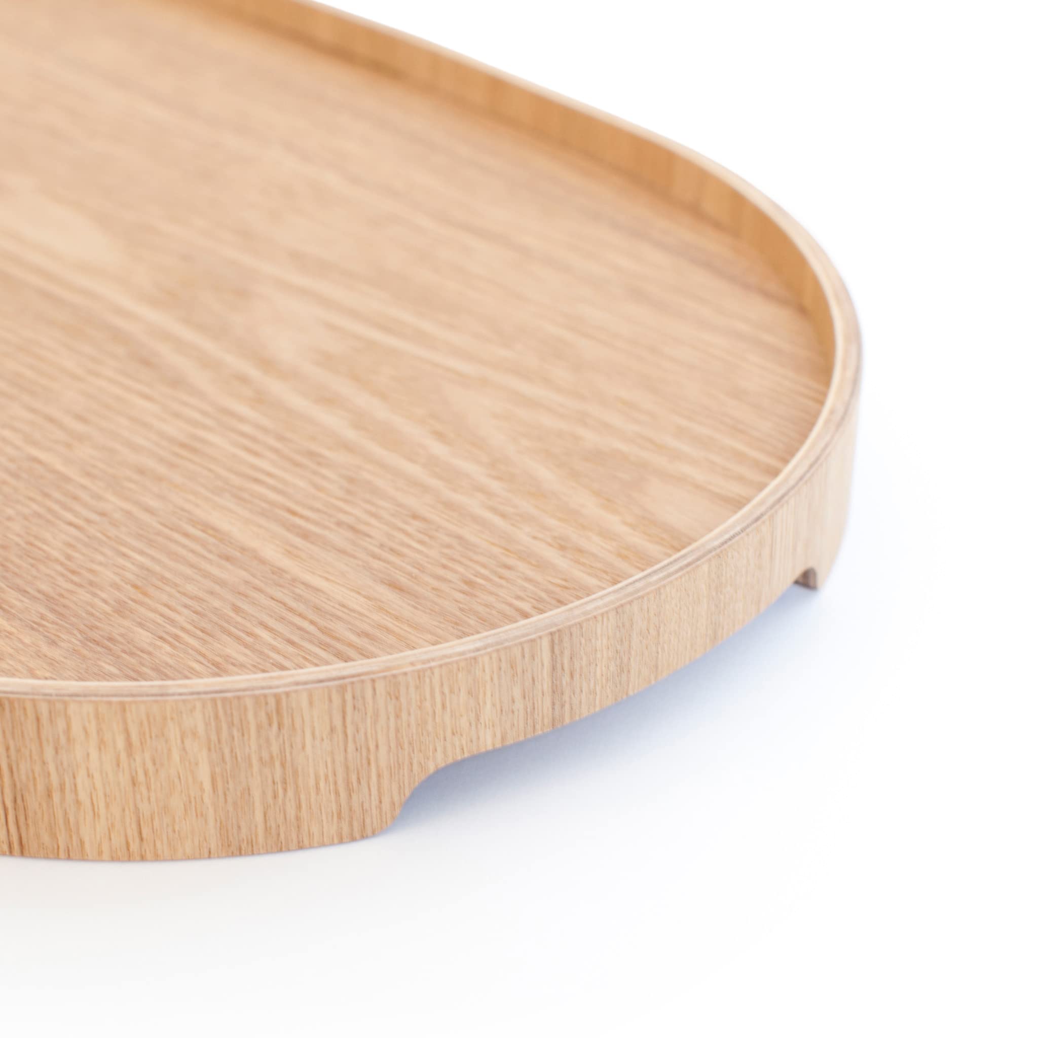 Vassoio da portata Antiscivolo. Vassoio portatile per colazione, pranzo, cena. Legno di salice naturale. MEDIO (39x26x3 cm)