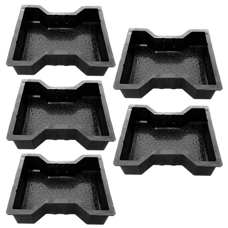 Reyal Black Big Ishape Paver Block mould(Pack of 5)(Size : 260 x 230 x 60mm) Black Rubber Paver Mould Interlocking Paver Mold Pathway Patio DIY Cement Mould (B0BZ1VDKYB) Amazon Price History, Amazon Price Tracker