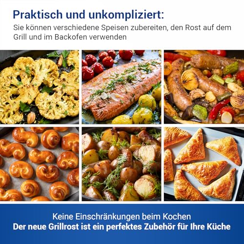 VIOKS Backofenrost Gitter 443 x 375 x 20 mm Ersatz für Whirlpool 481010657433 Indesit C00325927 Backofen Grillrost - Ofen Gitter Backgitter für Backofen - Grill Rost Gitterrost für Backоfen Herd