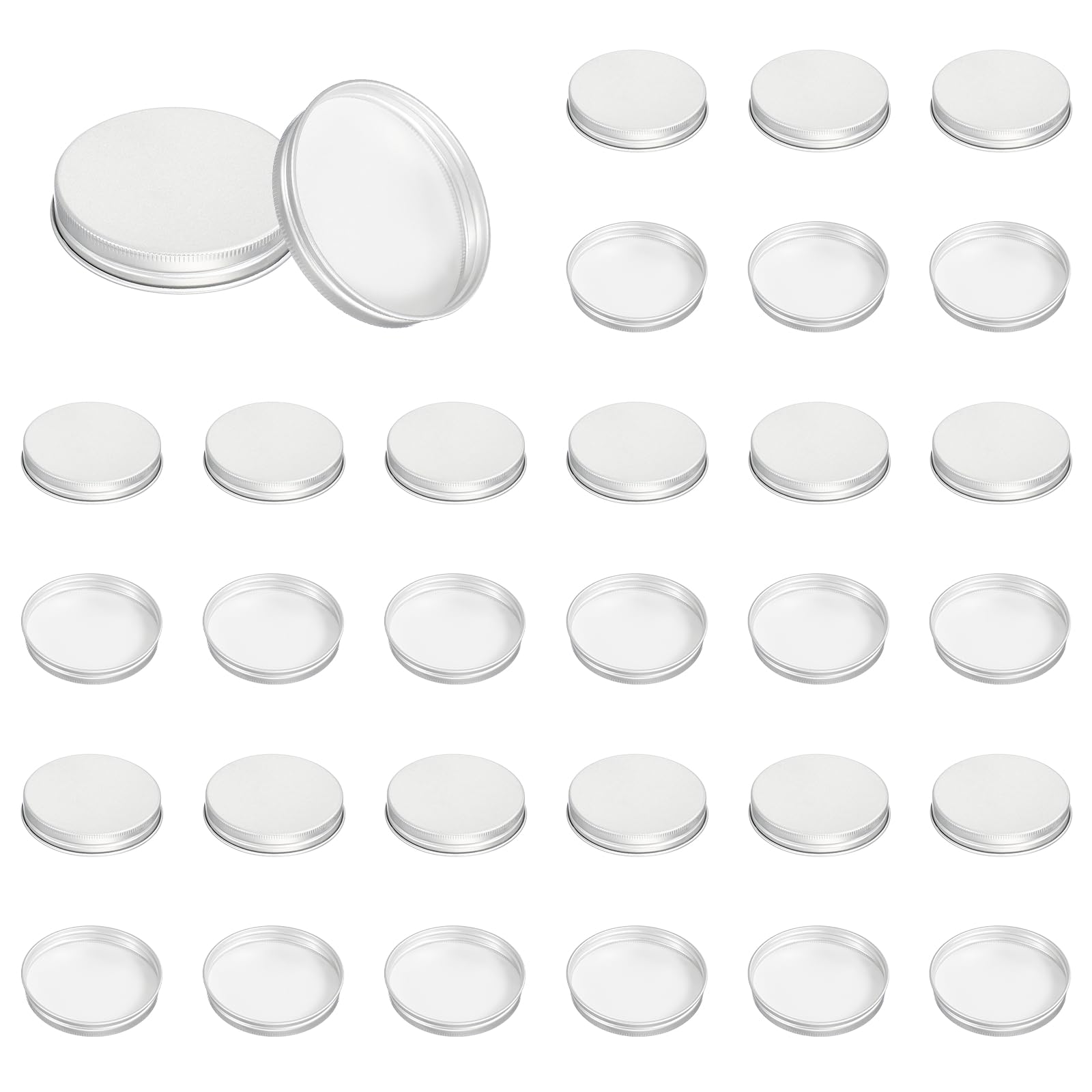 PATIKIL 31mm Aluminum Metal Round Mason Jar Screw Lids 54 Pcs Silver Tone — Amazon image 26