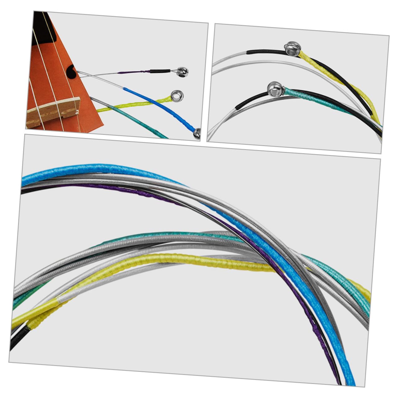 ULDIGI 4pcs Violin Strings Set Metal Cores Strings for Instruments Violin Accessories