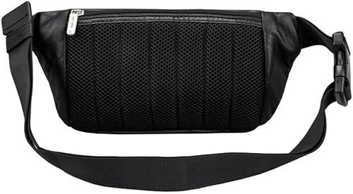 Miniatura 2 de Travelon Riñonera de cuero con bloqueo RFID - Negro