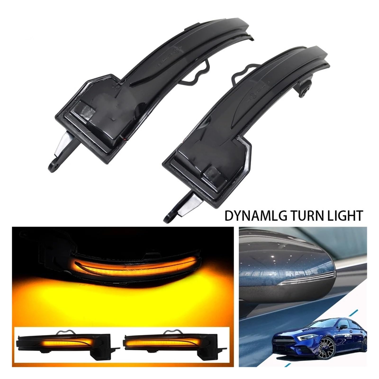 Indicatore Dinamico Segnale Girata LED Specchio Retrovisore Lampeggiante Per Mercedes Per Benz Classe A W177 V177 A200 A250 A35 A45 Per AMG 2019-2021 LuciFrecce