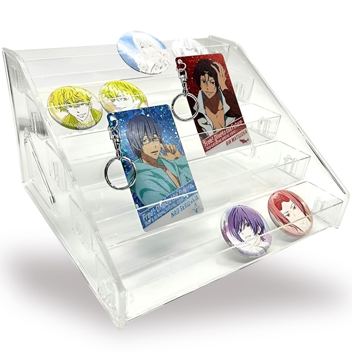 Amazon｜アクリル本舗 缶バッジ ディスプレイスタンド 棚 収納