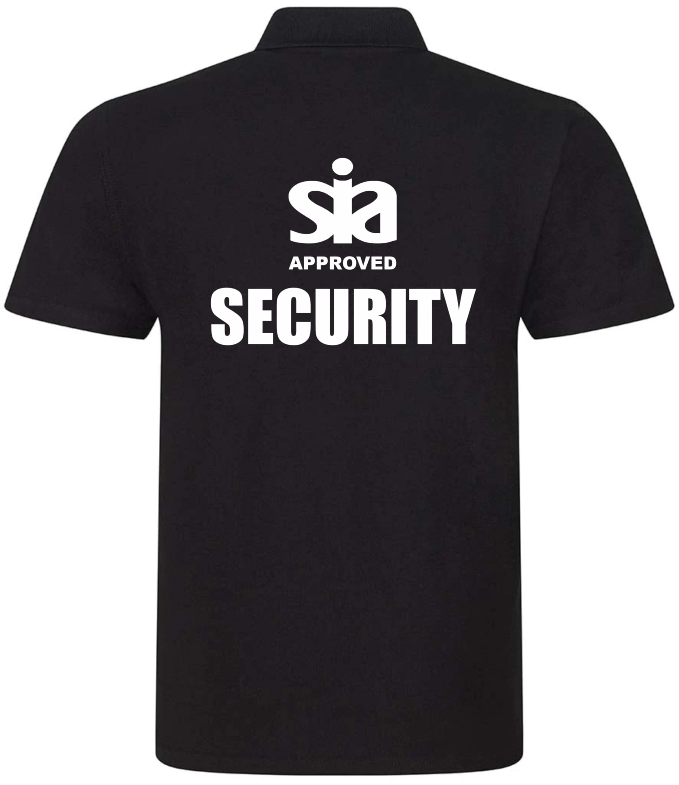 SIA Security Black Polo, Work Wear SIA Security, High Visibility, by Brook Hi Vis, XXLarge