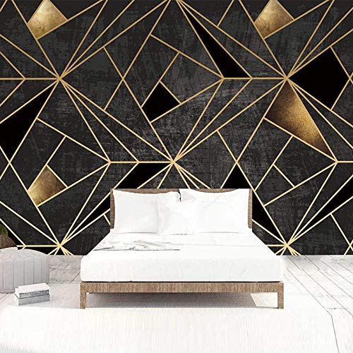 Papier peint 3D moderne avec motif géométrique abstrait pour décoration murale - 2